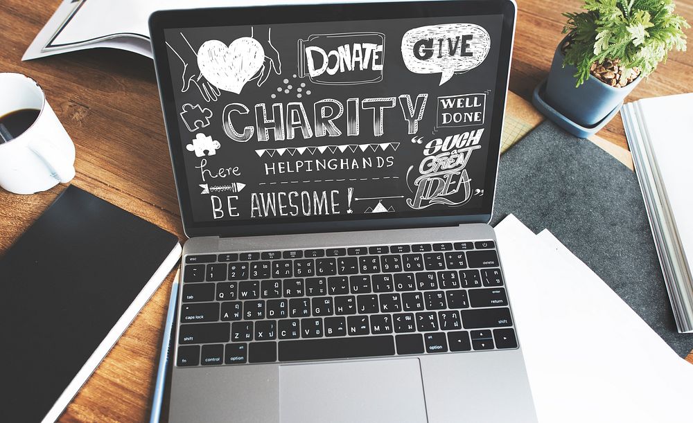 Give Charity Donation Graphic Concept