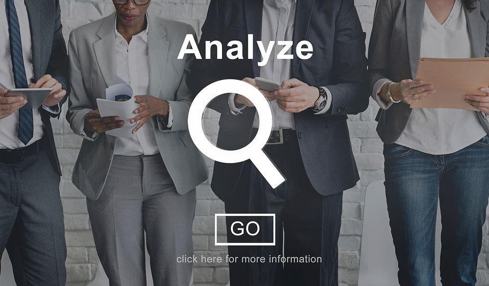 Analyze Information Insight Connect Data Website Concept