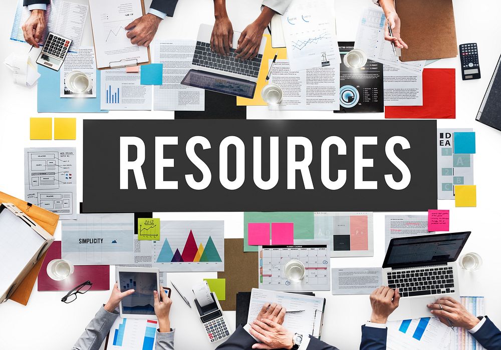 Resources Context Material Management Career Concept