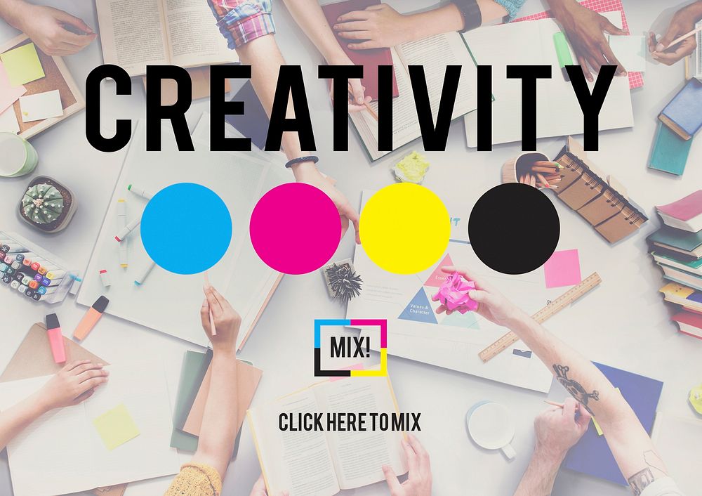 Creativity Color Imagination Creating Process Concept