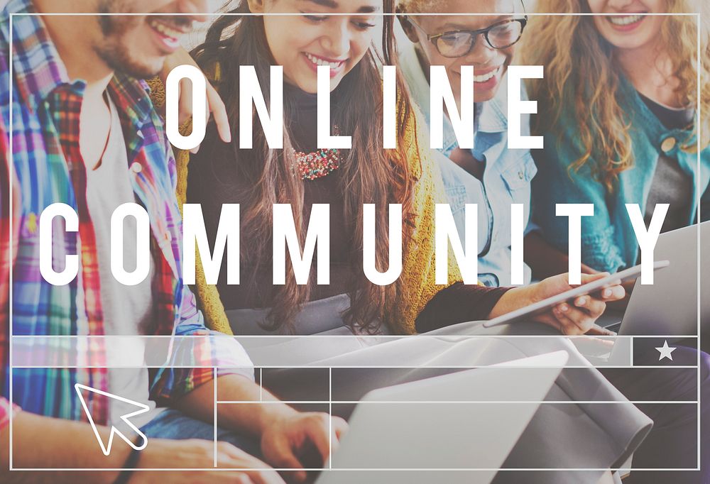 Online Community Connection Social Networking Concept