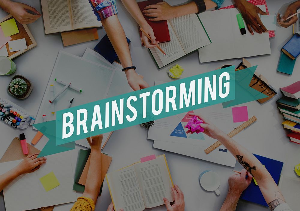 Brainstorm Brainstorming Meeting Planning Sharing Concept