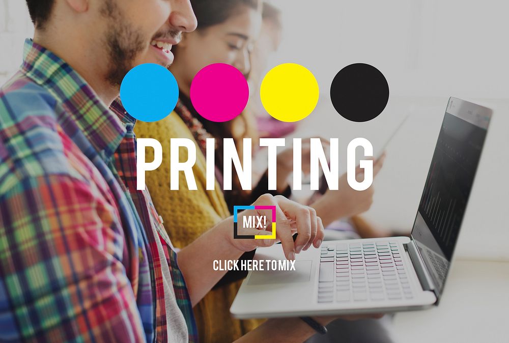 Printing Process Offset Ink Color Industry Media Concept