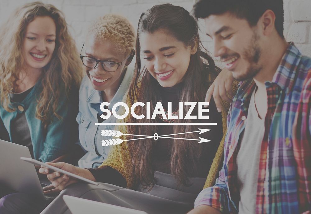 Socialize Community Network Society Unity Group Concept