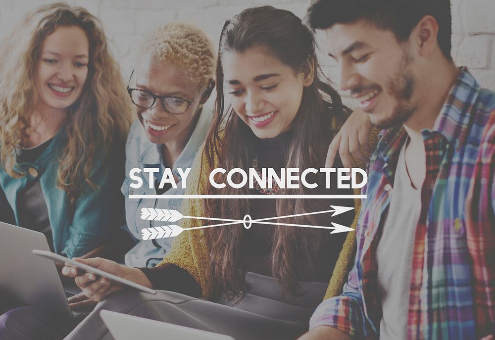 Stay Connected Internet Network Share Social Concept