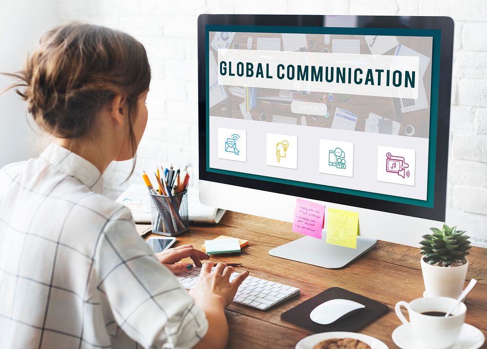 Global Communication Connection Technology Concept