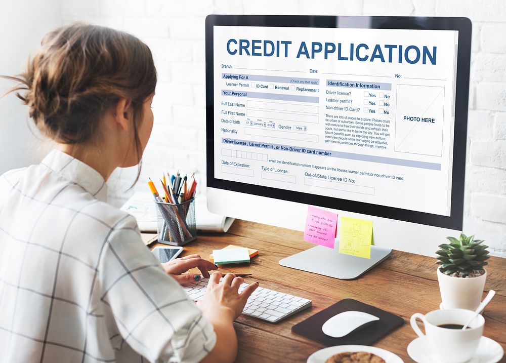 Credit Application Form Occupation Career Work Concept