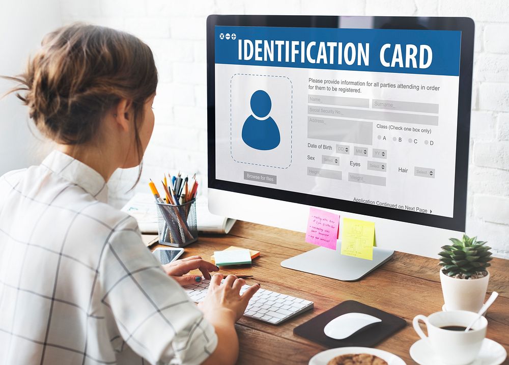 National Identification Card Data Information Citizen Concept