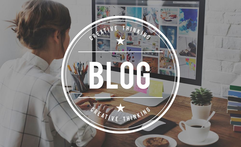 Blog Blogging Online Design Web Page Website Concept