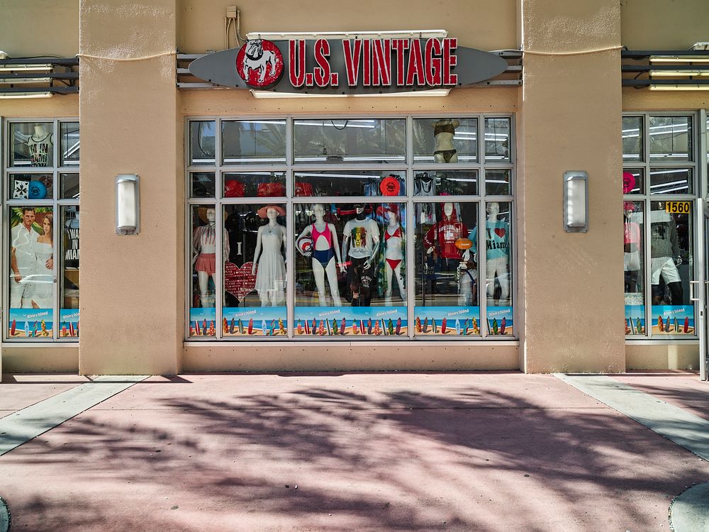                         Apparel shop in the trendy South Beach section of Miami Beach, Florida                        