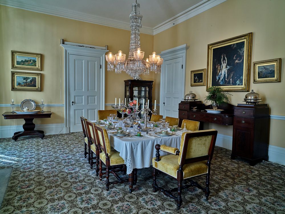                         Dining room inside the main house at Goodwood Museum & Gardens, an "Old Florida" house museum and…