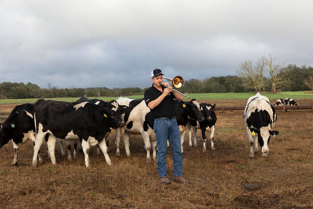                         Ed Henderson raises dairy cows, more than 700 of them, near Live Oak, Florida where he doesn't just…