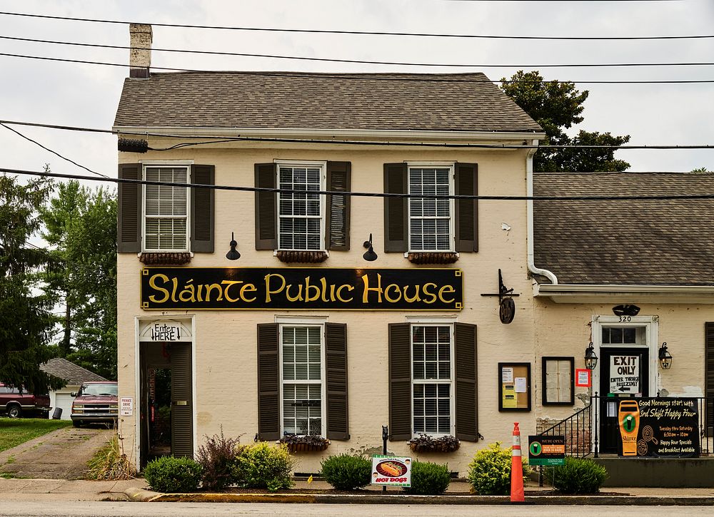                         The Slainte Public House, built in 1797 as a private dwelling and converted to a public house, or…