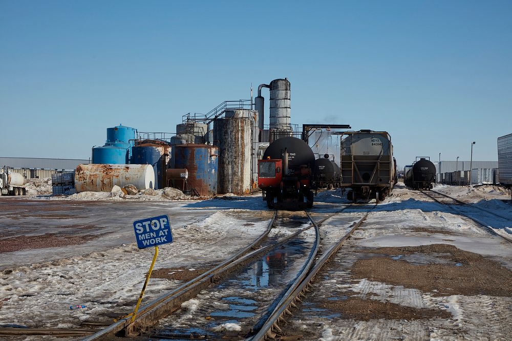                         Rail yard on a winter day in Worthington, a small Minnesota city near the Iowa border               …