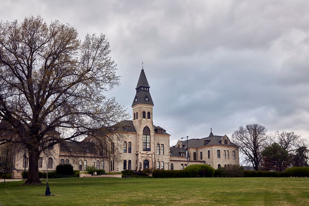                         The historic Anderson Hall main administration building on the campus of Kansas State University in…