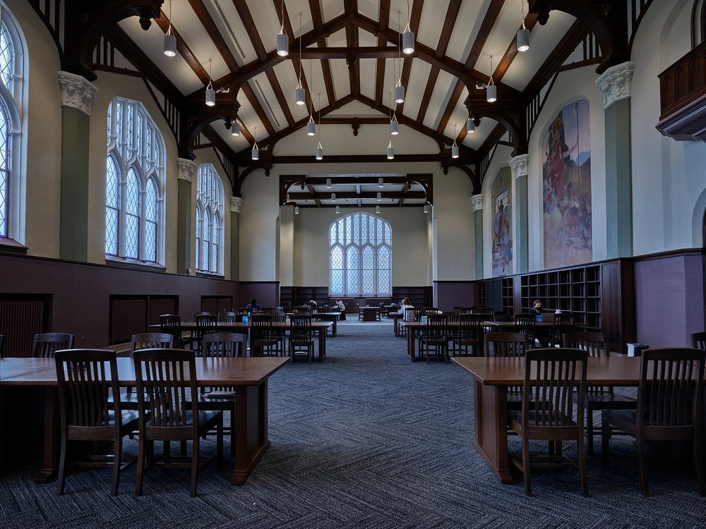                         The "Great Room" room in Hale Library on the campus of Kansas State University in Manhattan, Kansas …