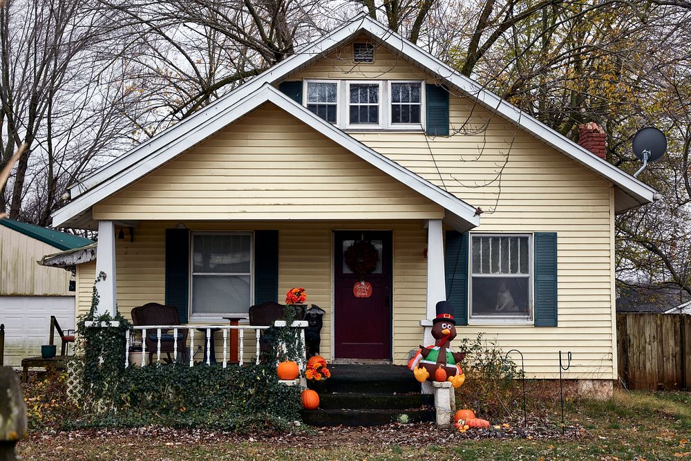                         A home decorated for the Thanksgiving holiday in Halltown, a tiny community west of Springfield…