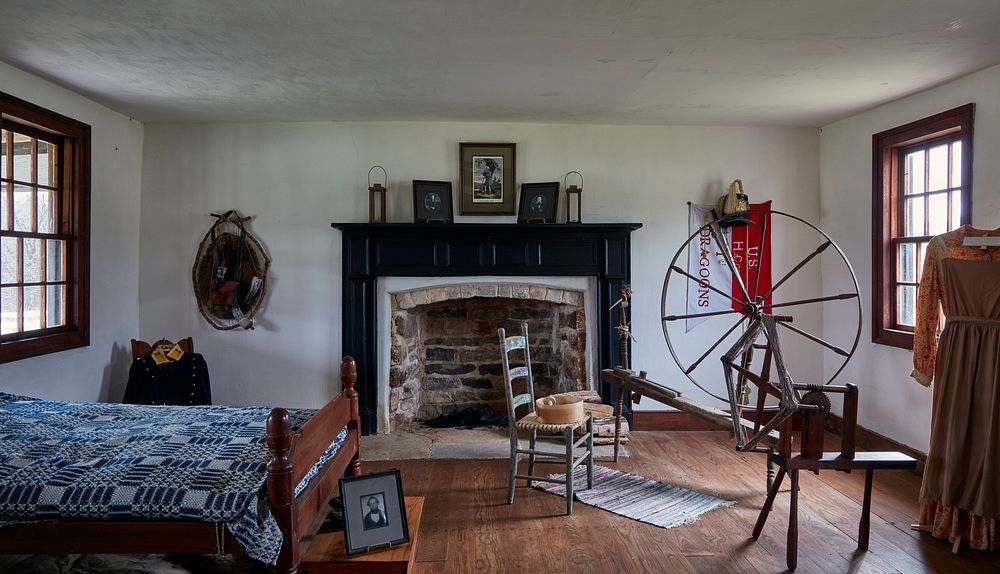                         Interior of the family home at the Nathan and Olive Boone State Historic Park in Greene County…