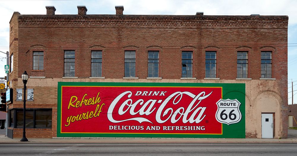                        Coca-Cola mural in Galena, one of only two small towns (Baxter Springs is the other) in the ever-so…