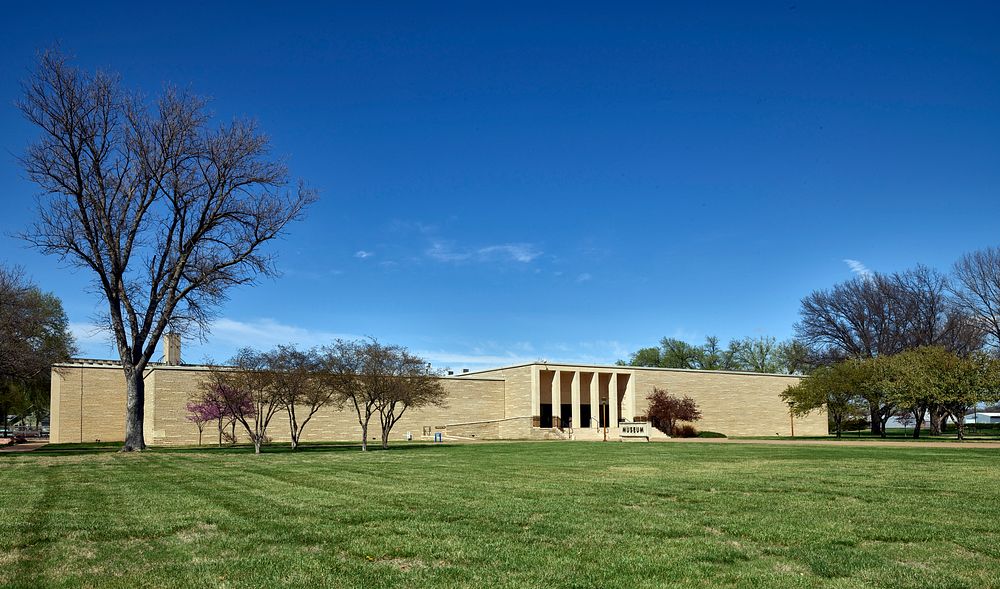                         The Dwight D. Eisenhower Presidential Library, part of a complex in Abilene, Kansas, that includes…