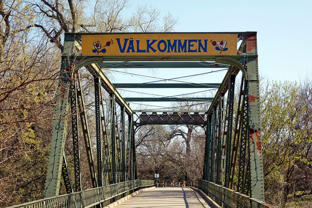                         A welcome greeting, in Swedish, outside Lindsborg, Kansas, which the locals are fond of calling…