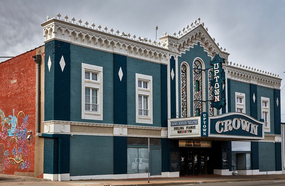                         The Crown Uptown Theater in Wichita, which, although having only about 385,000 residents, is the…