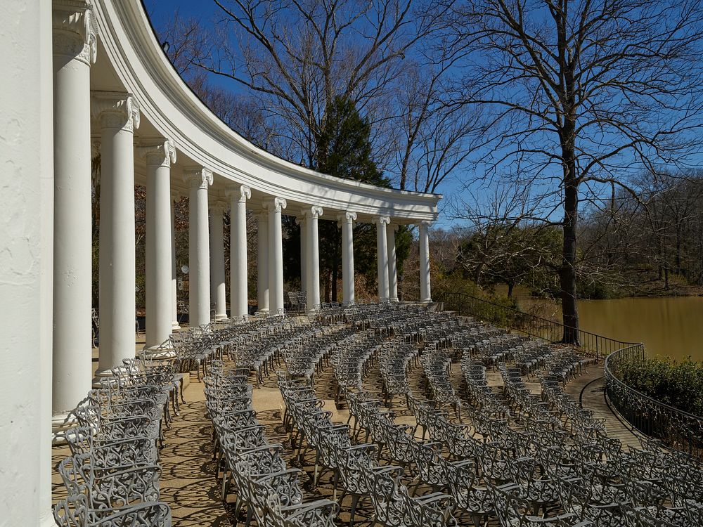                         Amphitheater at Hemingbough, a wedding venue, cultural center, and what the proprietors call "a year…