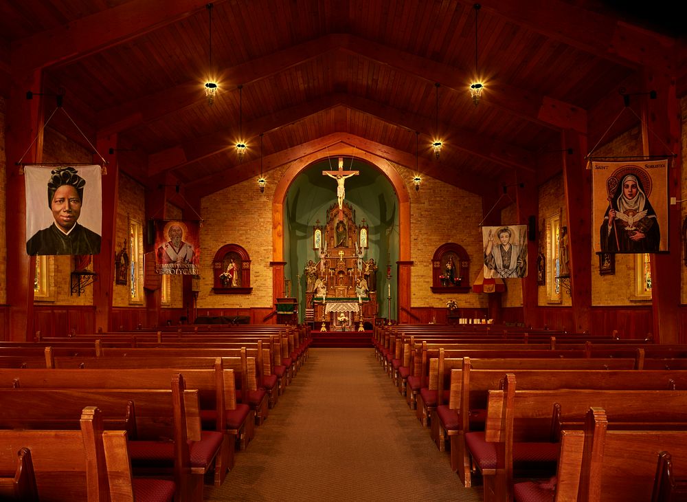                         Sanctuary of the Basilica of San Albino on the plaza of Mesilla (locally called Old Mesilla), a…