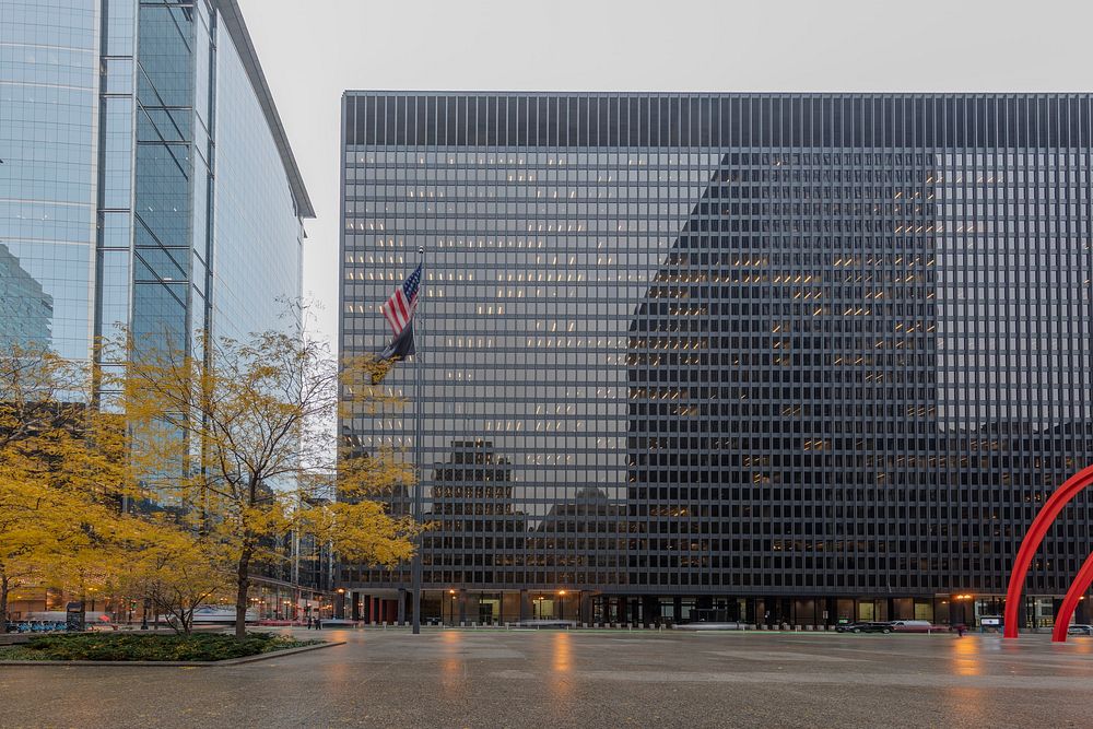                         The Chicago Federal Center designed by Mies van der Rohe includes the John Kluczynski Federal…