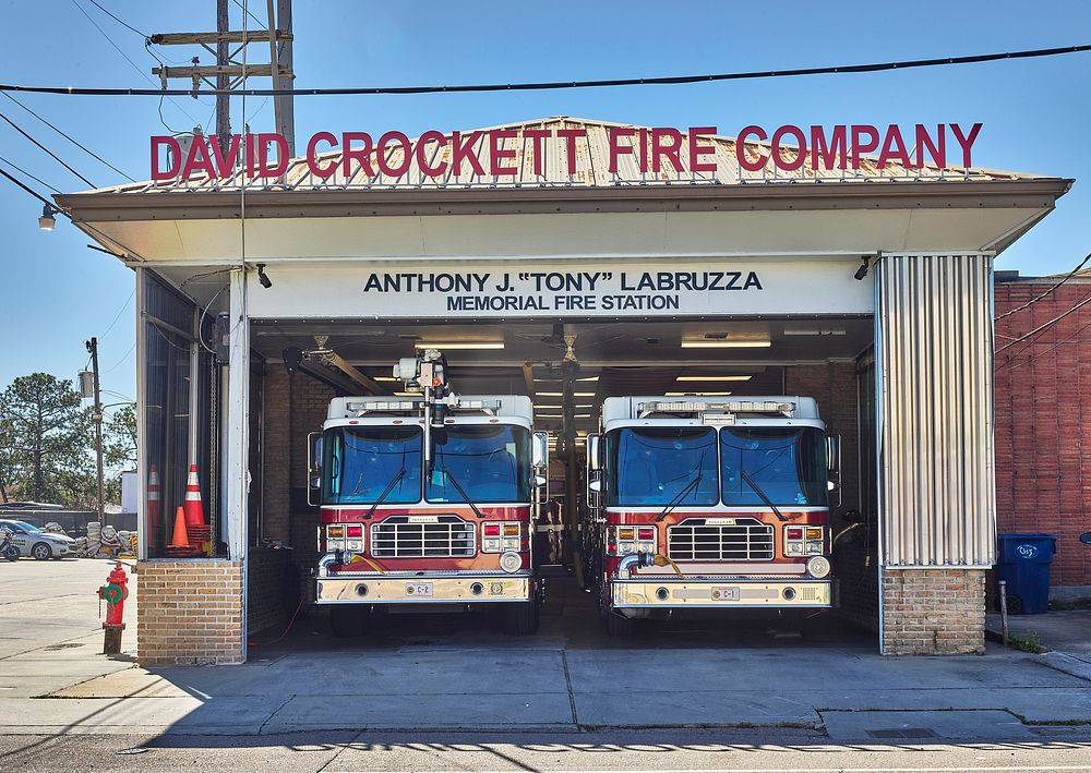                         The Anthony J. "Tony" Fabruzza Memorial Fire Station, part of the David Crockett Steam Fire Company…