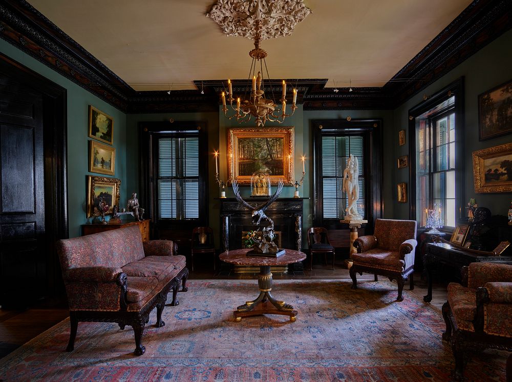                         Sitting room at Houmas House and Gardens, a Louisiana plantation-era attraction that includes…