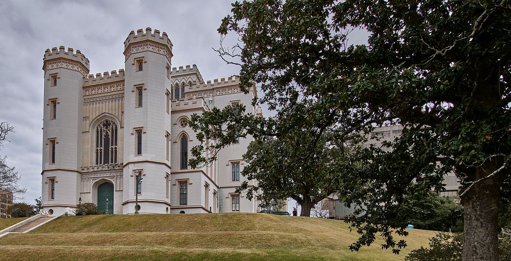                         Louisiana's Old State Capitol Building in Baton Rouge, which dates to 1852 and served as the seat of…