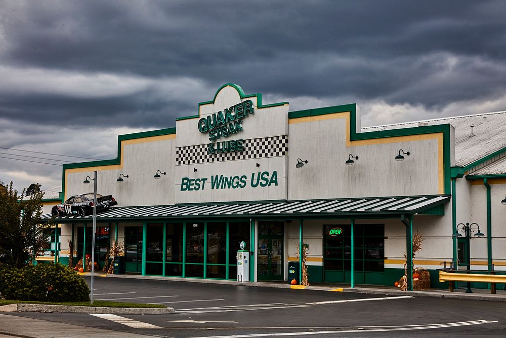                         The Quaker Steak House in Sevierville, a small city midway between larger Knoxville and the Great…
