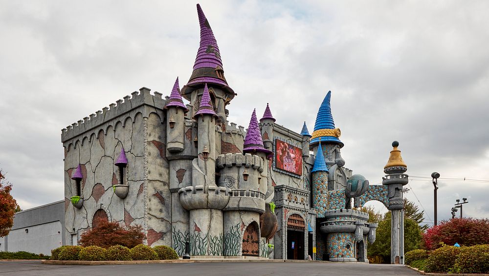                         This "Castle of Chaos" at the Hollywood Wax Museum promises a "madcap 5-D adventure" in Pigeon…