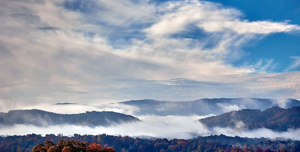                         This view high in the Tennessee 244,000-acre portion of the Great Smoky Mountains National Park…