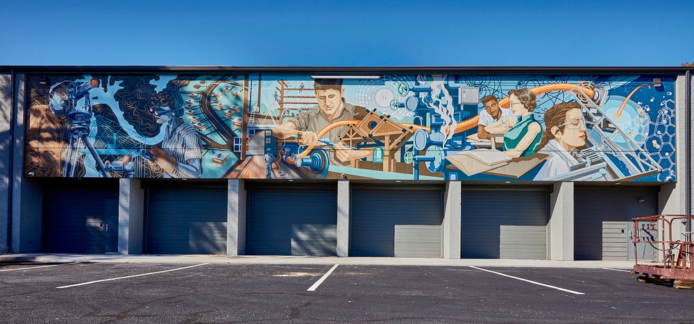                         Megan Lingerfelt's "Together, We Thrive" mural in Oak Ridge, Tennessee, a city with many secrets and…
