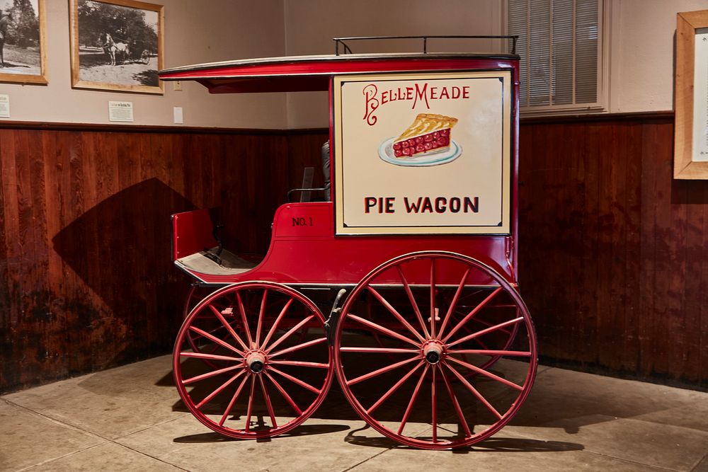                         Pie wagon inside the carriage house at Belle Meade Plantation in Nashville, the capital city of the…
