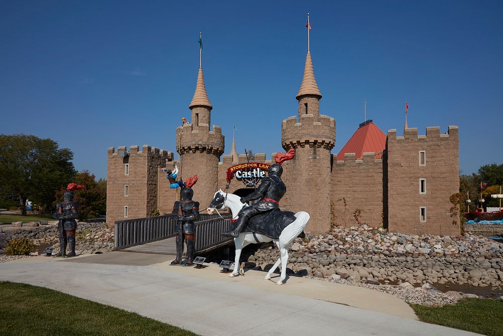                         Castle at Storybook Land, a family attraction in Aberdeen, a small city in northeast South Dakota…