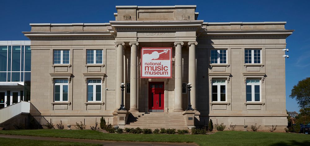                         The National Music Museum houses the Arne R. Larson collection of musical instruments in a former…