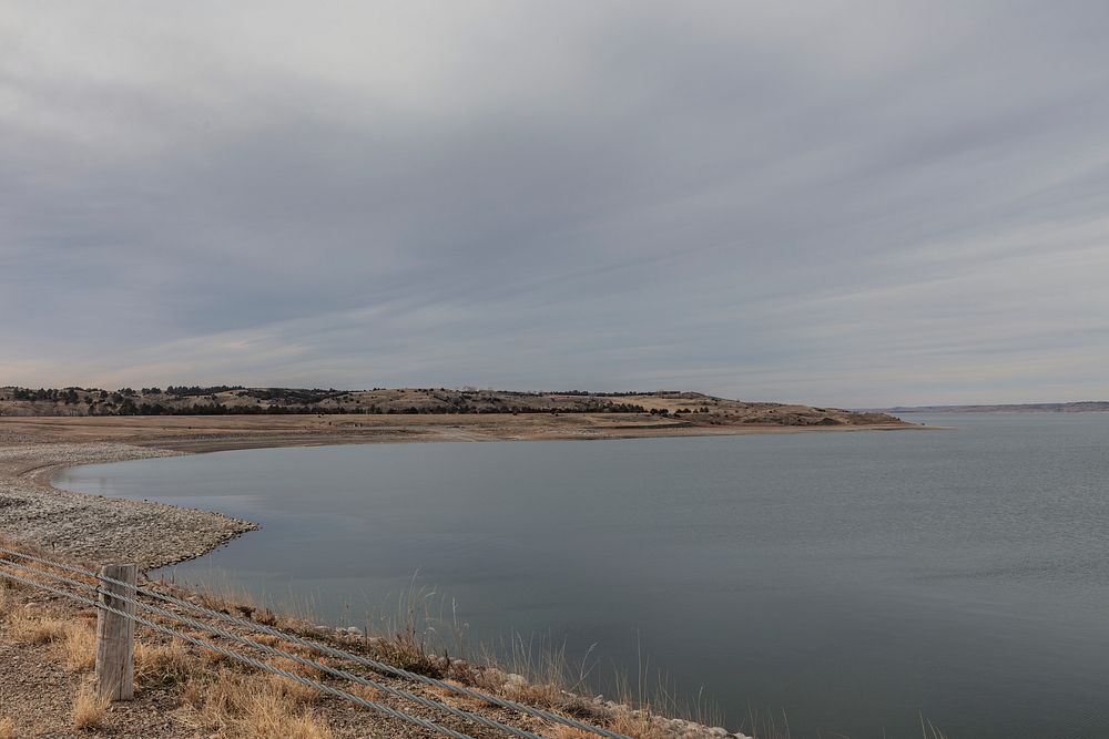                         A Hughes County, South Dakota, corner of Lake Oahe, the fourth-largest U.S. reservoir in the United…