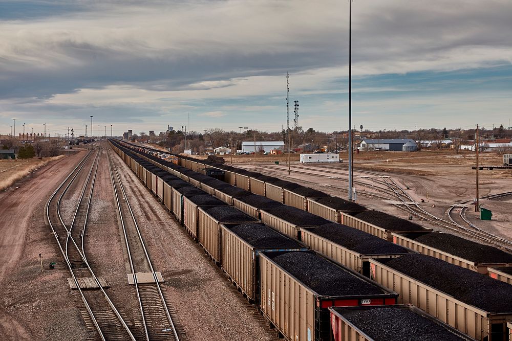                         Coal trains near Alliance in Box Butte County, Nebraska                        