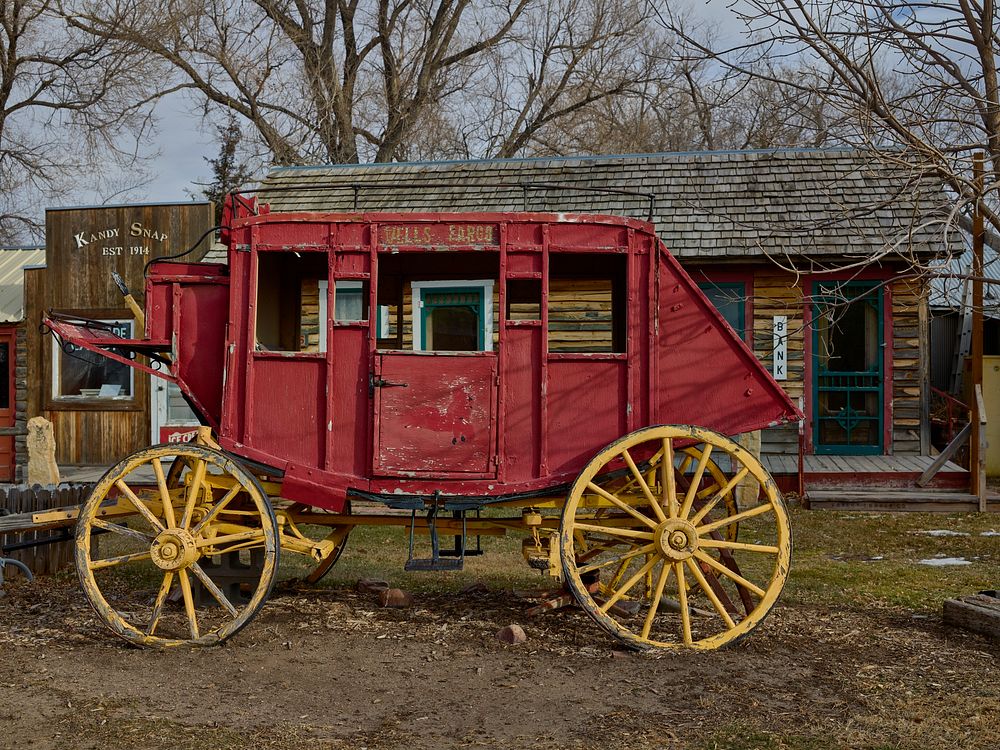                         Stagecoach at Dobby's Frontier Town outside Alliance in northwest Nebraska                        