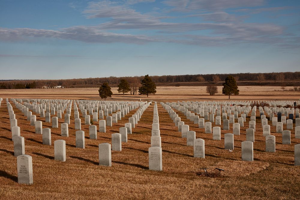                         The North Dakota Veterans' Cemetery, near Mandan, is located in the southwest corner of Fort Abraham…
