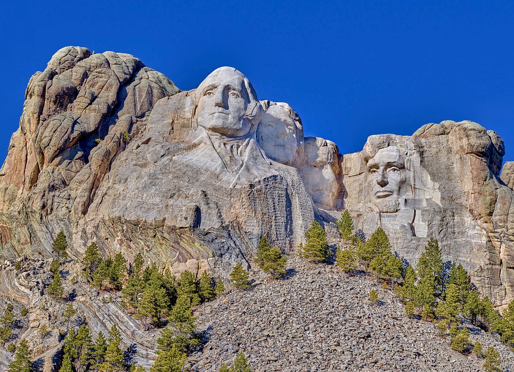                         View of the Mount Rushmore National Memorial, one of the United States' most famous and beloved…