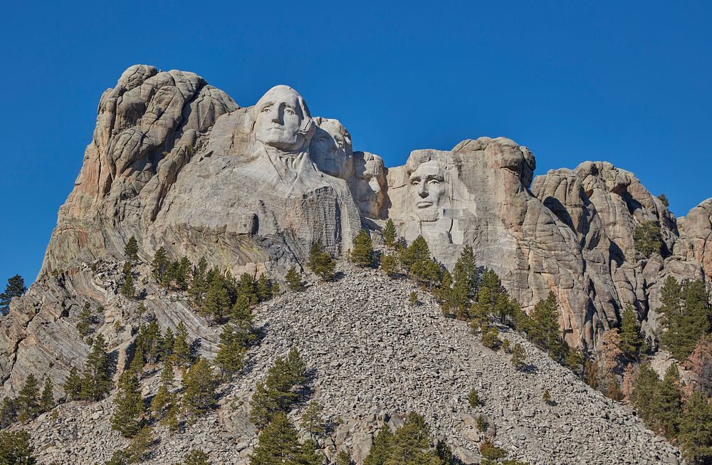                         View of the Mount Rushmore National Memorial, one of the United States' most famous and beloved…