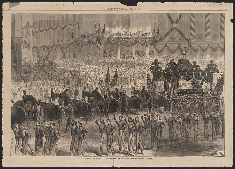 President Lincoln's funeral. [Harper's Weekly illustration.]