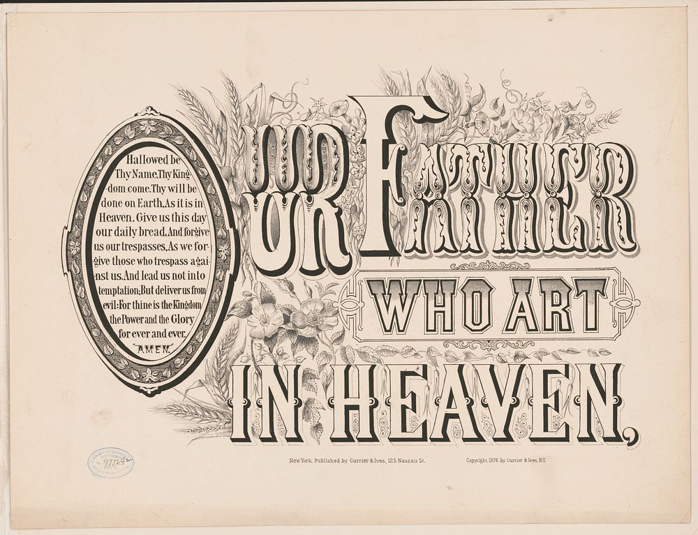 Our father who art in heaven, Currier & Ives.