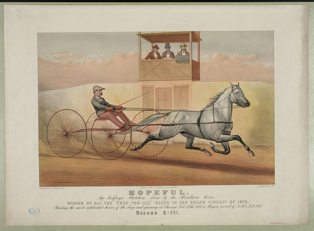 Hopeful: by Godfrey's Patchen, dam by the Bridham horse, Currier & Ives.