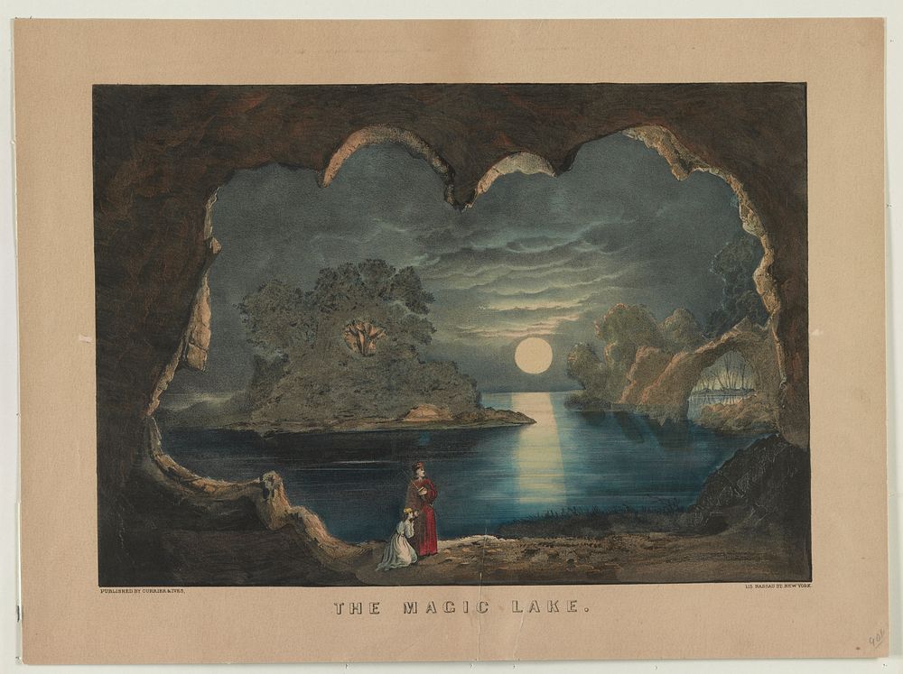 The magic lake, Currier & Ives.