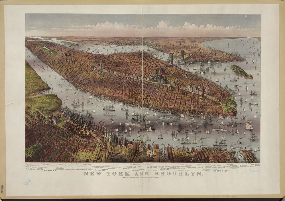 New York and Brooklyn, Currier & Ives.